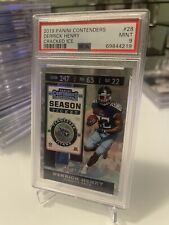2019 Panini Contenders Football Derrick Henry Cracked Ice /23 SP PSA 9 picture