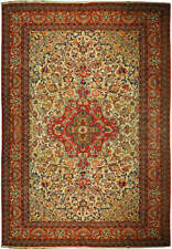 8' x 11' Antique Traditional Isfahaan Qoom Rug 74972 picture