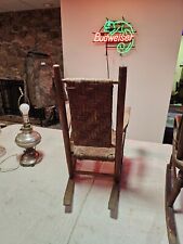 Super primitive craftsman made Heeled through rockers wood pinned joints. 20x30 picture
