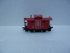 MANTUA HO A. T. & S. F. # 806  BOBBER CABOOSE, HOOK HORN,HEAVY WEIGHT, COMPLETE picture