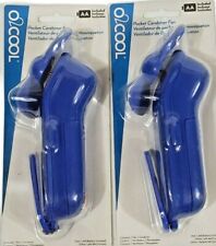 O2 cool pocket carabiner fan with hang clip. AA battery powered. NEW Lot of 2 picture