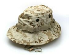 Military Issued USMC Tan Digital Marpat Boonie Hat with Logo-NEW picture