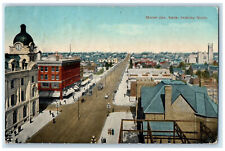 1917 Aerial View Moose Jaw Saskatchewan Looking North Canada Posted Postcard picture