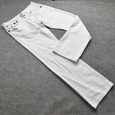 True Religion Billy Super T Bootcut Jeans Men 34 x 33 White Thick Stitch picture
