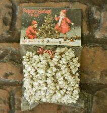New Primitive Christmas FAUX AGED POPCORN GARLAND Tree Trim Swag picture