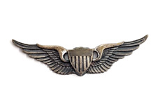 VTG US Army Aviator Pilot Wings Military Pin Badge Gemsco NY Militaria picture