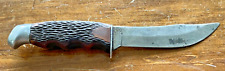 Vintage Schrade Walden N.Y. USA Model 147 Skinning knife Stagalon handle-1059.24 picture