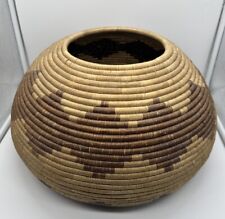 ZULU ISILULU AFRICAN BASKET Hand Woven Large 50” Circumference Vtg Antique picture
