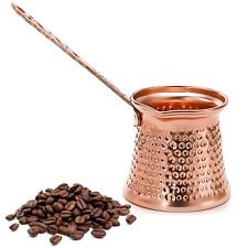 Turkish Coffee Pot Copper 12 oz 350 ml Arabic Greek Coffee Handmade Serving Four picture