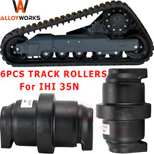 6PCS The Mini Excavator Bottom Roller Track Roller Fits IHI 35N Heavy Equipment picture