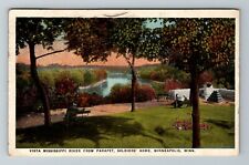 Minneapolis MN-Minnesota, Vista Mississippi River From Parapet Vintage Postcard picture