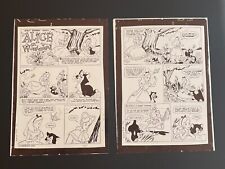 1955 Walt Disney - Production Art Proof Pages - Alice In Wonderland - Gold Key picture