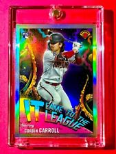 Corbin Carroll RARE ROOKIE BOWMAN CHROME REFRACTOR IT CAME TO THE LEAGUE RC picture