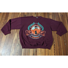Virginia Tech Hokies VTG 80s Maroon Jostens Tag Mens Size XL in good condition.  picture