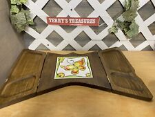 Vintage MCM Gail Craft Cheese/Charcuterie & Cracker Board  21” x 14” Great Cond. picture