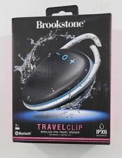 NEW Brookstone Bluetooth Travel Clip Wireless IPX6 Speaker - Waterproof picture
