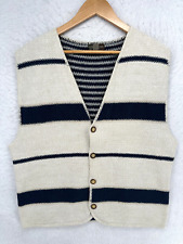 Vintage Structure Le Collezioni Sweater Vest Men's Large ? Button Grandpa Carpet picture