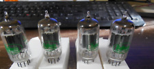 4 Matched Sylvania/Baldwin 1960's/70's 12AX7 tubes...test new TONE AND TONE picture