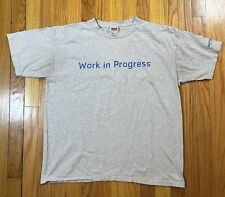 Vintage WHITNEY MUSEUM Work In Progress T Shirt Size Large ANVIL TAG Art picture