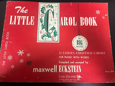 The Little Carol Book In Big Notes 1954 Paperback Maxwell Eckstein picture