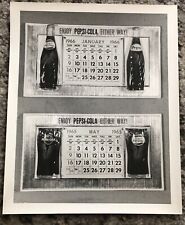Pepsi Cola Soda Photograph Advertising Calendar Proof Promo 1960's Vintage Old picture