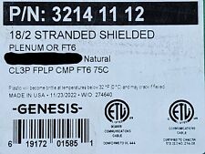 Honeywell Genesis 3214 18/2C Plenum Shielded Security/Control Cable White /100ft picture