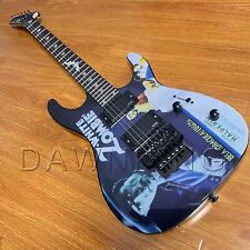 Solid Body Custom purple Ouija Electric Guitar with Moon picture