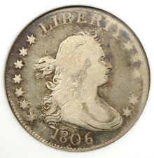 1806 Draped Bust Quarter 25C Coin - Certified ANACS G6 (Good) - Rare Date picture