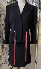 Nipon Boutique Suit - Women’s Size 12 New Without Tags - Black/Pink picture