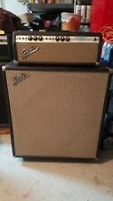 76 FENDER BASSMAN 50 SILVERFACE MODIFIED TO BLACKFACE picture