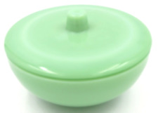 Vintage Jadeite Green Glass Bowl w/ Lid 6