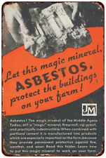 1937 Magic Mineral Asbestos Vintage Look Reproduction metal sign picture