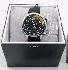 Timex Mens Watch The Waterbury Black and Yellow Dial Rubber Strap TW2V73400 picture
