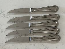 5 - Wallace American Tradition Steak Knives Continental Bead 18-10 Stainless EUC picture