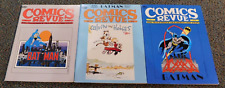 Comics Revue #41 - 43  all 3 in  FN; 2 Batman covers & Rare Calvin cover picture