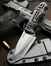 SOG Growl Black GRN 9Cr18MoV Fixed Blade Knife w/ Sheath.satin finish AUTHENTIC  picture