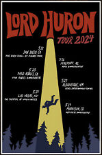 LORD HURON Spring Tour 2024 Ltd Ed New RARE Poster +BONUS Indie Folk Rock Poster picture