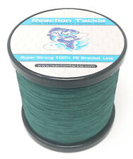 Reaction Tackle Braided Fishing Line / Braid - Moss Green 4 and 8 Strands picture