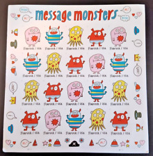 Mint US Message Monsters Pane of 20 Forever Stamps Scott# 5636-5639 (MNH) picture