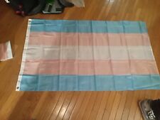 Set 2 Transgender Pride Flag 3x5FT Grommets LGBTQIA Trans Equal Parade LGBTQ picture