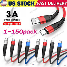 USB C Type C Charger Cable Lot Fast Charging for Samsung S23 S20 S21 S22 Cord picture