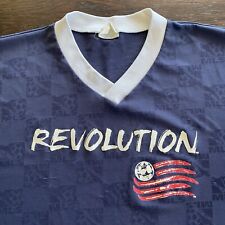 Vintage 1990s New England Revolution Soccer Jersey XL Made in USA Flaws Majestic picture