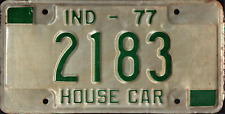 Vintage 1977  Indiana House Car License Plate Birthday Gift Crafts nostalgia picture