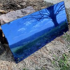  VTG / ANTIQUE Cobalt Blue Mirror ~ Art Deco / Moody Aesthetic / Witchy Vibes Lg picture