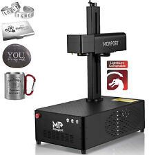 MONPORT 20W Fiber Laser Engraver Marking Machine F Metal Plastic LightBurn Comp. picture