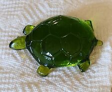 Vintage Westmoreland Green Glass Turtle picture