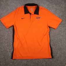 Oregon State Beavers OSU Polo Shirt Mens L Dri Fit Performance Embroider Swoosh picture