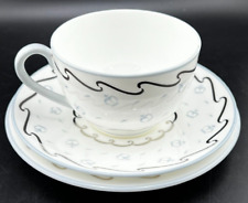 WEDGWOOD KING GEORGE V SILVER JUBILEE 1935 3-PIECE TEACUP AND SAUCER picture