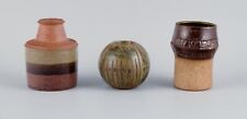 Conny Walther and others,  two ceramic vases and a candle holder for tealights picture