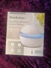 New Brookstone Cool Mist Ultrasonic Aroma Diffuser Inc. 1 Oil Soft LED Lite picture